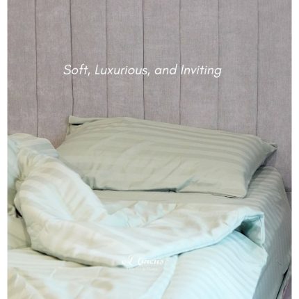 Microtencel Set Fitted Sheet, Pillow Case & Bolster Case / Sprei Set Karet Polyester
